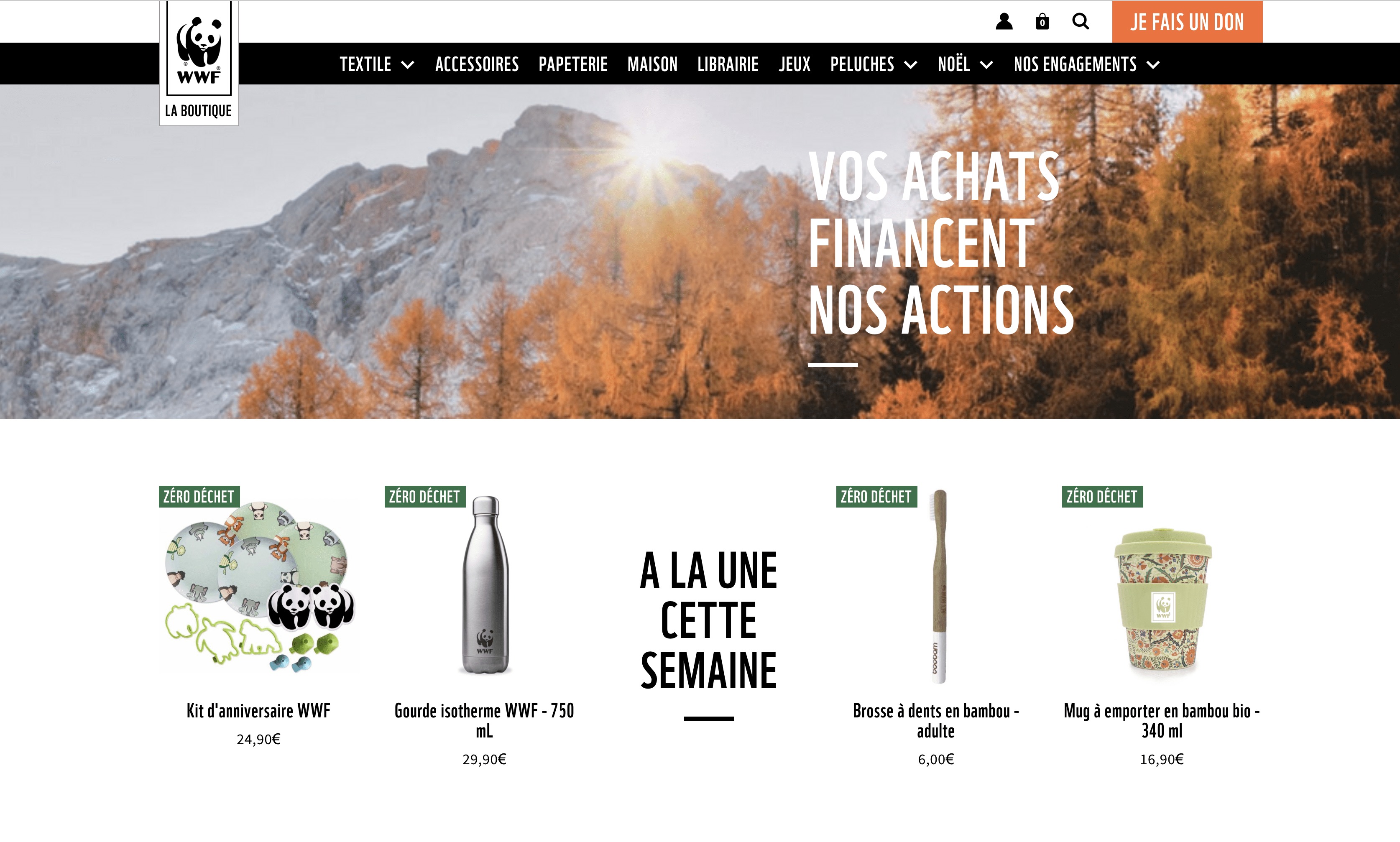 Boutique du WWF - Faune Sauvage